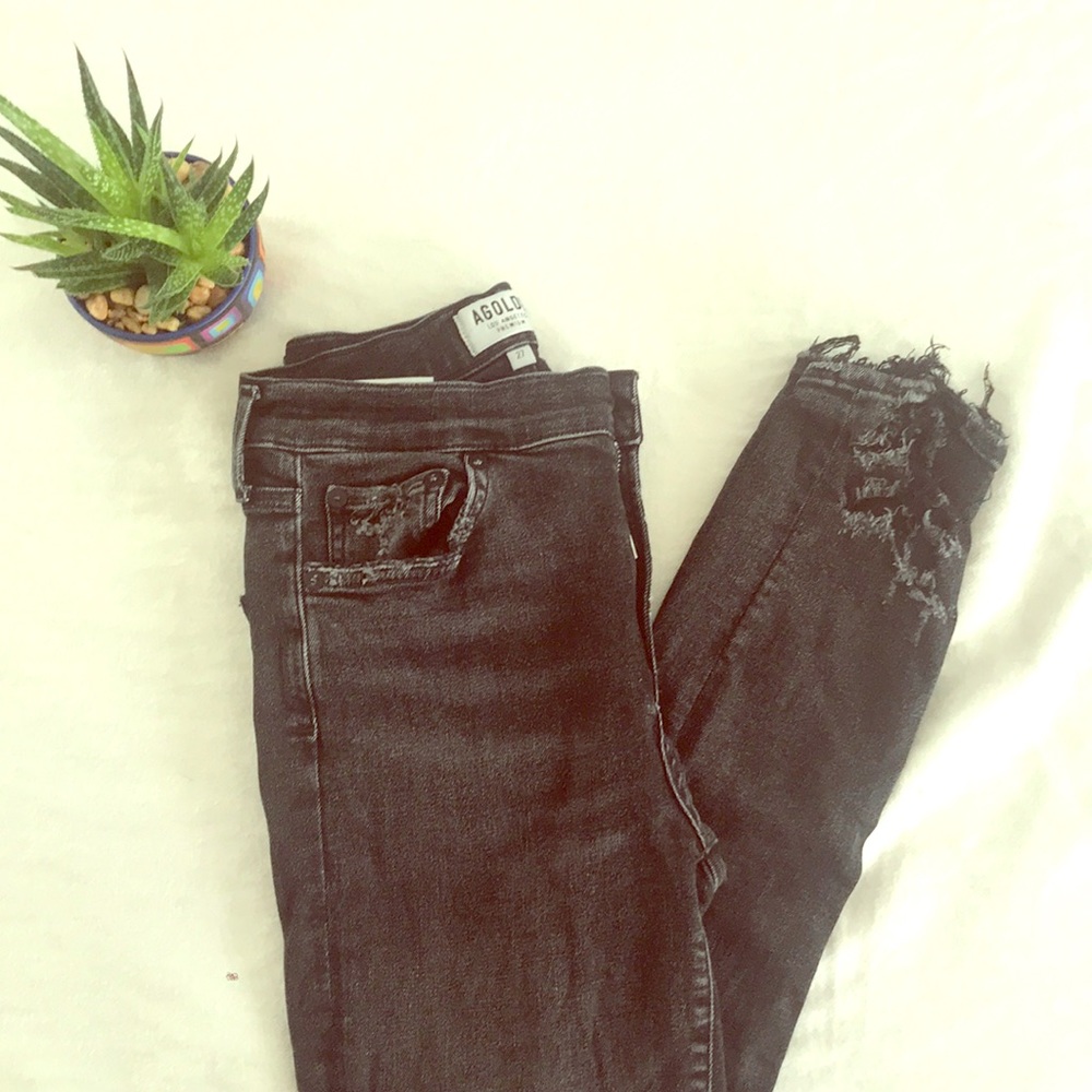 agolde black jeans